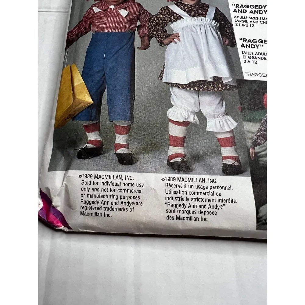 McCall’s Costumes Raggedy Ann and Andy patterns